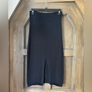 Free People Knitted Skirt with Slit